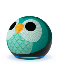 Amazon Echo Dot Kids Búho 5ª Gen | Alexa para niños con control parent