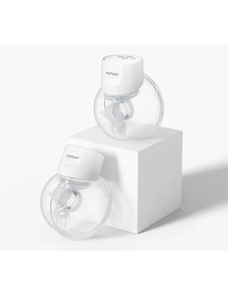 Momcozy S12 Pro tragbare Doppel-Milchpumpe Weiß