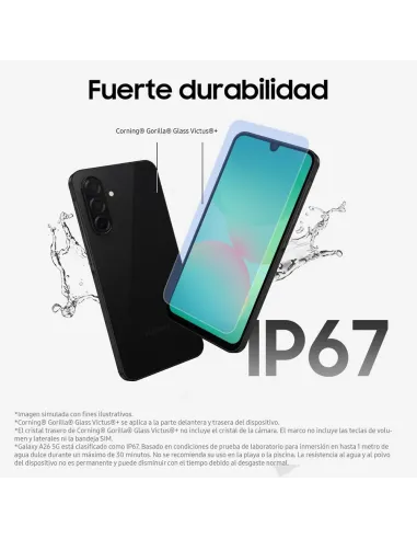 Samsung Galaxy A26 128 GB Negro – smartphone moderno AI