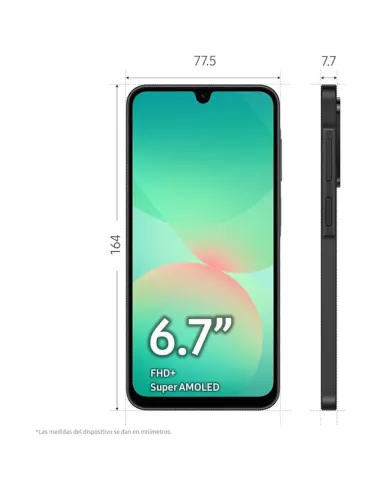 Samsung Galaxy A26 128 GB Negro – smartphone moderno AI