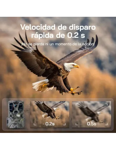 WOLFANG 4G LTE Solar Trail Camera - 2.5K Video, PIR Motion Detection