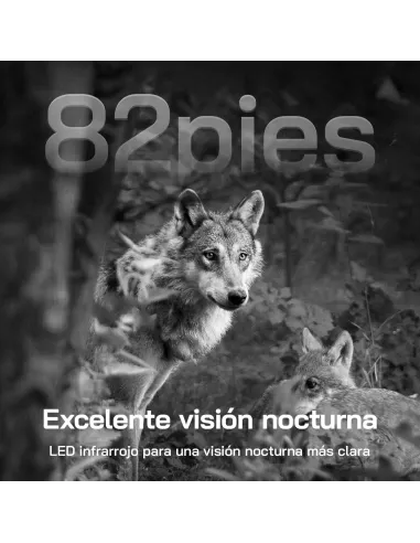 WOLFANG 4G LTE Solar Trail Camera - 2.5K Video, PIR Motion Detection