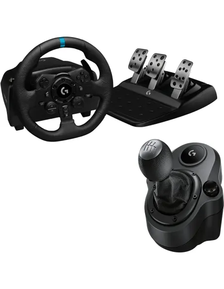 Logitech G923 Volante + Palanca – Force Feedback TRUEFORCE