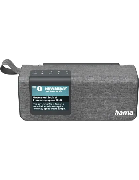 Hama DR200BT – Radio Portátil DAB+/FM Bluetooth 5 W Gris