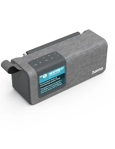 Hama DR200BT – Radio Portátil DAB+/FM Bluetooth 5 W Gris