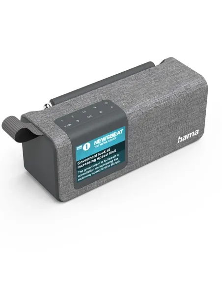 Hama DR200BT – Radio Portátil DAB+/FM Bluetooth 5 W Gris