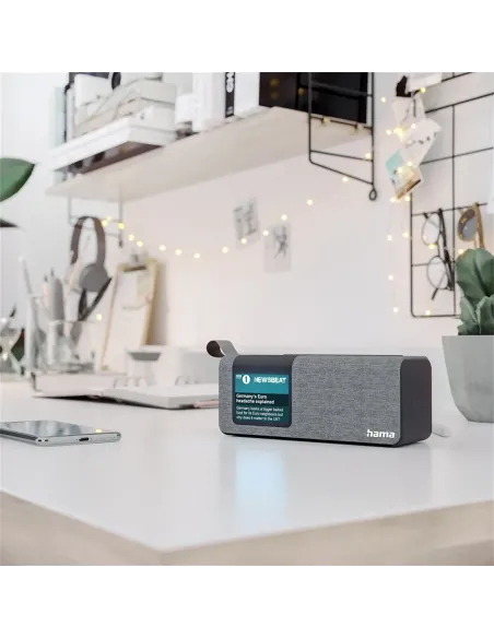 Hama DR200BT – Radio Portátil DAB+/FM Bluetooth 5 W Gris