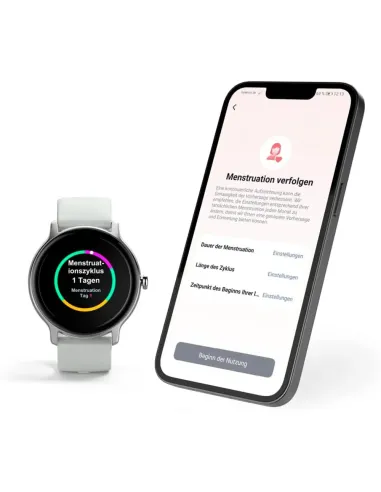 HAMA Fit Watch 4910 Grey – Waterproof Fitness Smartwatch with Heart Ra