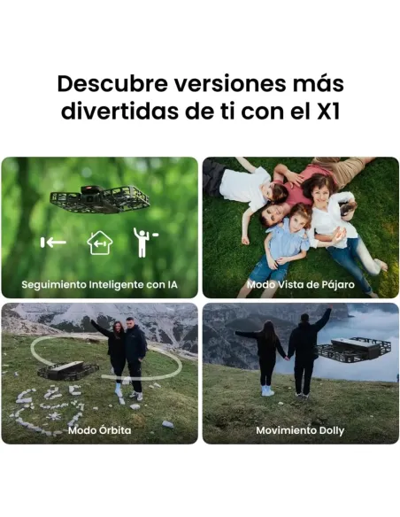 HOVERAir X1 Combo Negro – Mini dron plegable 2,7K