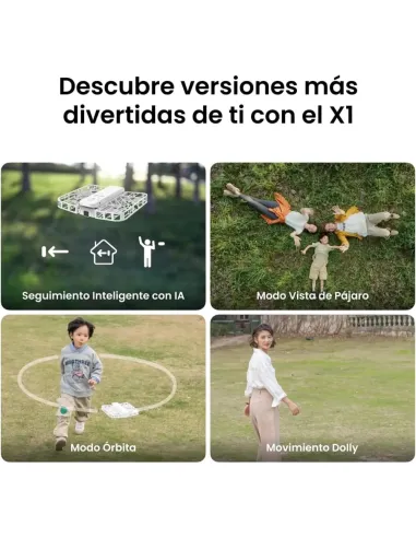 HOVERAir X1 Blanco – Mini dron plegable con seguimiento automático