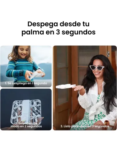 HOVERAir X1 Blanco – Mini dron plegable con seguimiento automático