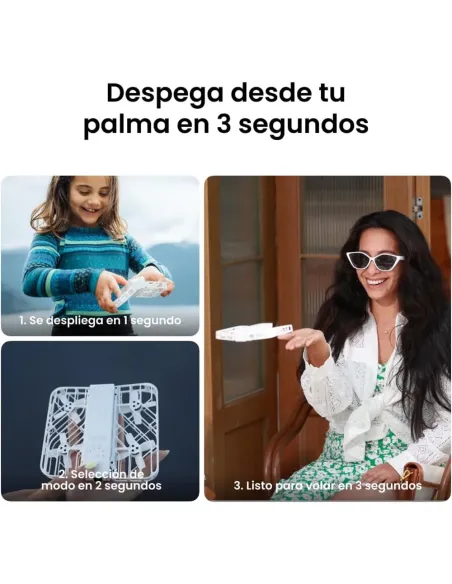 HOVERAir X1 Blanco – Mini dron plegable con seguimiento automático