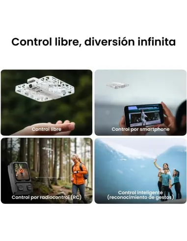 HOVERAir X1 Blanco – Mini dron plegable con seguimiento automático