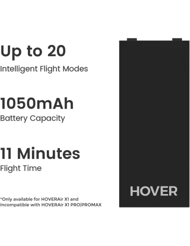 HOVERAir Batería para X1 X1 PRO PROMAX – 1920 mAh Rep. Negra