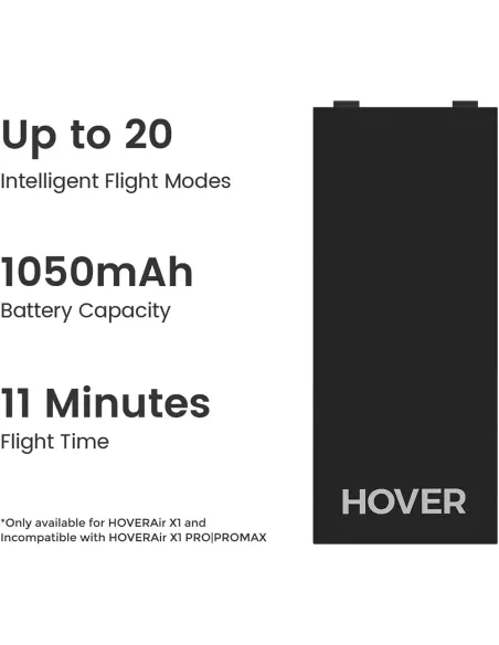 HOVERAir Batería para X1 X1 PRO PROMAX – 1920 mAh Rep. Negra