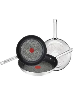 Tefal Duetto Frying Pan Set 20/24/28 cm Stainless Steel Induction
