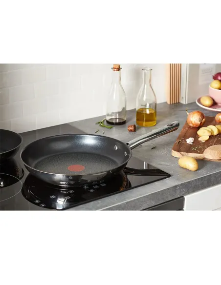 Tefal Duetto Juego de Sartenes 20/24/28 cm Acero Inoxidable Inducción