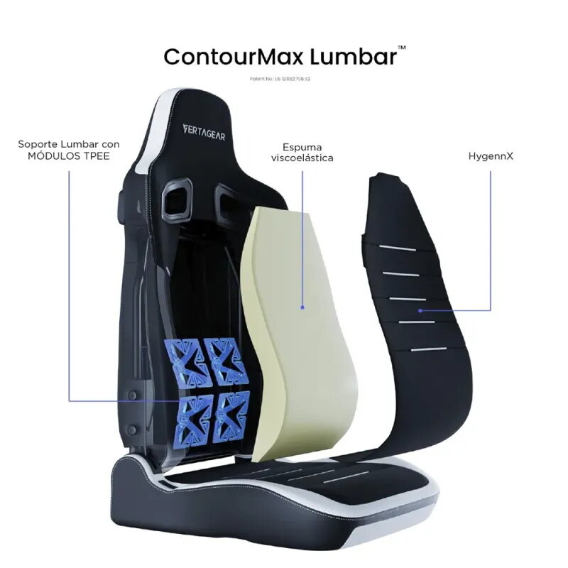 VERTAGEAR PL4800 X-LARGE HYGENNX BLACK/WHITE