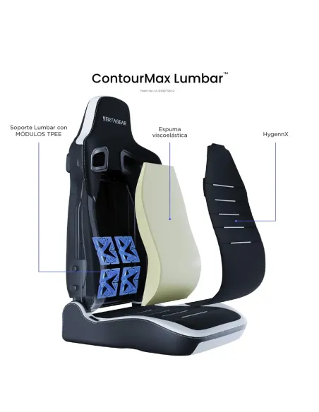 Vertagear PL4800 X‑Large HyGenNX Midnight Blue – Confort XL