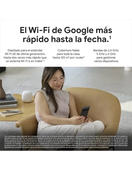Google Nest Wi-Fi Pro 6E | Fast & Reliable Mesh Wi-Fi Router