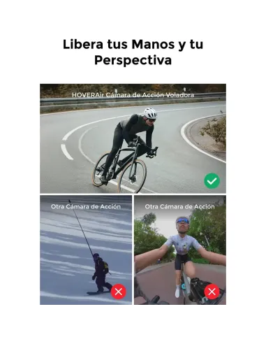 HOVERAir X1 PROMAX Ultimate Cycling Kit | Dron 8K Manos Libres C0