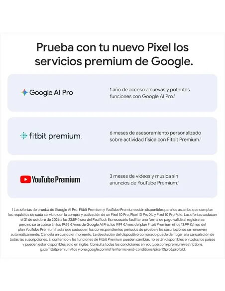 Comprar Google Pixel 10 Pro 256GB | IA Gemini, Zoom 100x y G5