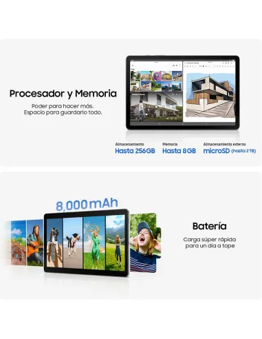 Samsung Galaxy Tab S10 Lite 256GB WiFi Gris | Tablet con S Pen e IA