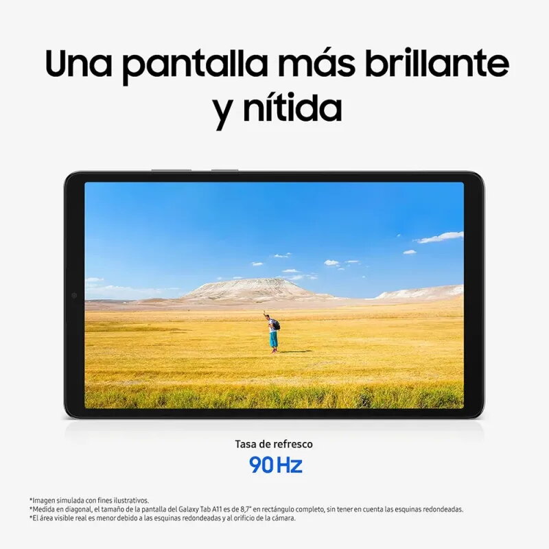 Tablet Samsung Galaxy Tab A11 8.7" 64GB WiFi Gris | Pantalla 90Hz Android 15
