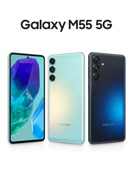 Samsung Galaxy M55 5G 256GB Negro | Super AMOLED+ y Carga 45W