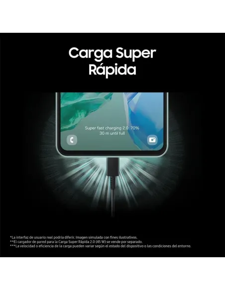 Samsung Galaxy M55 5G 256GB Negro | Super AMOLED+ y Carga 45W