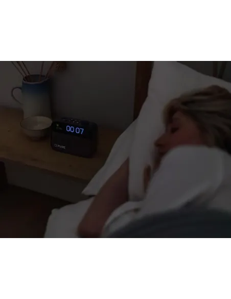 Pure Moment Negro | Despertador Luz Amanecer y Altavoz Bluetooth