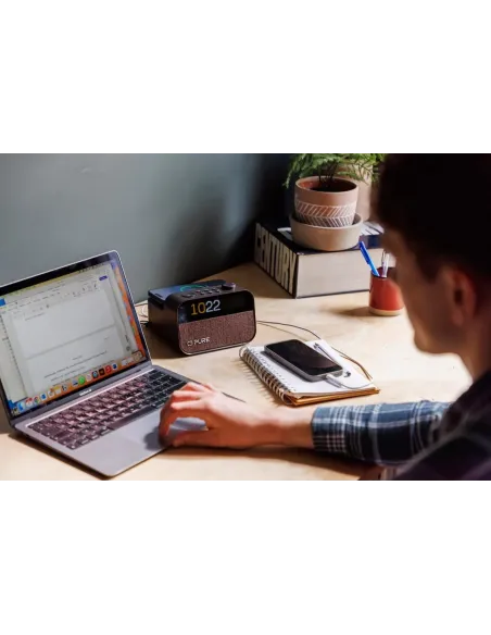 Pure Moment Charge Black | Wireless Charging Alarm & 10W Speaker