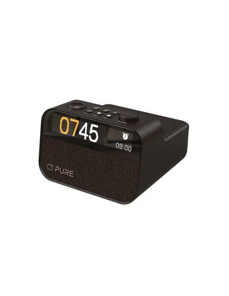 Pure Moment Charge Negro | Despertador Carga Inalámbrica y 10W