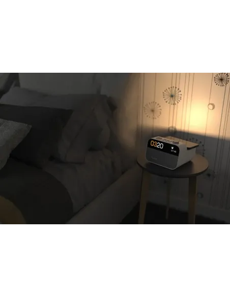 Pure Moment Charge Blanco | Despertador Carga Inalámbrica y 10W