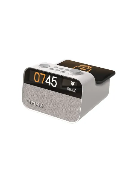 Pure Moment Charge Blanco | Despertador Carga Inalámbrica y 10W