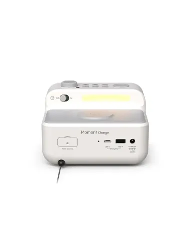 Pure Moment Charge Blanco | Despertador Carga Inalámbrica y 10W