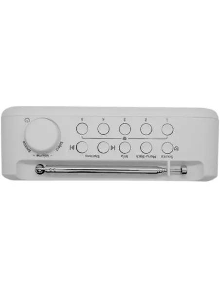 Pure Elan One2 Blanco: Radio Portátil DAB+/FM, Bluetooth 5.1 y Pilas