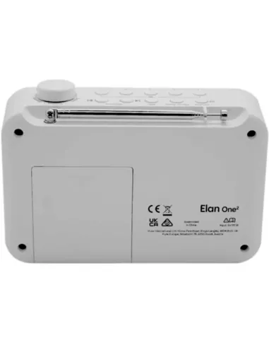 Pure Elan One2 Blanco: Radio Portátil DAB+/FM, Bluetooth 5.1 y Pilas