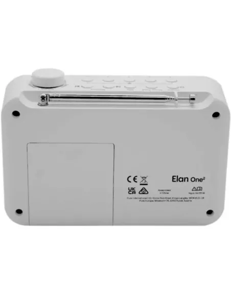 Pure Elan One2 Blanco: Radio Portátil DAB+/FM, Bluetooth 5.1 y Pilas