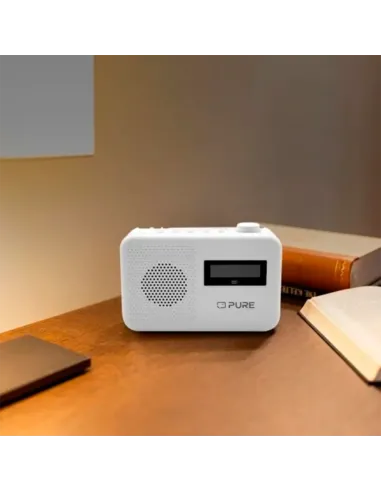 Pure Elan One2 Blanco: Radio Portátil DAB+/FM, Bluetooth 5.1 y Pilas