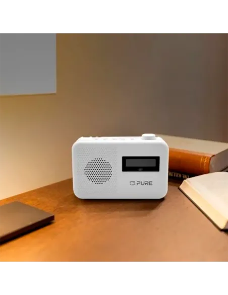 Pure Elan One2 Blanco: Radio Portátil DAB+/FM, Bluetooth 5.1 y Pilas