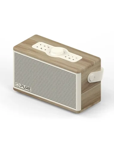Pure Classic Aura White | 40W Bluetooth Speaker Wood & Light