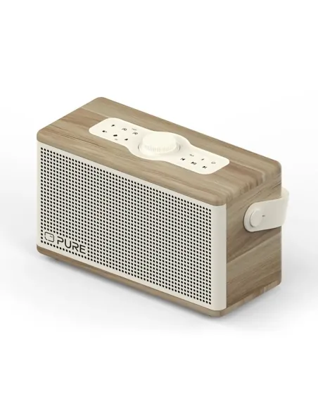 Pure Classic Aura White | 40W Bluetooth Speaker Wood & Light