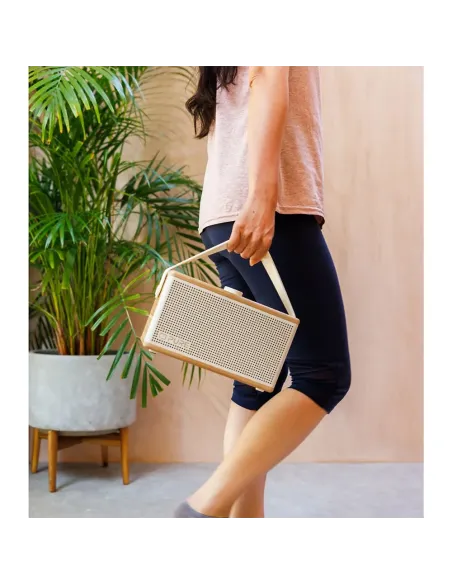 Pure Classic Aura White | 40W Bluetooth Speaker Wood & Light