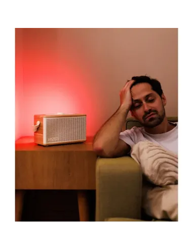 Pure Classic Aura Blanco | Altavoz Bluetooth 40W Madera y Luz