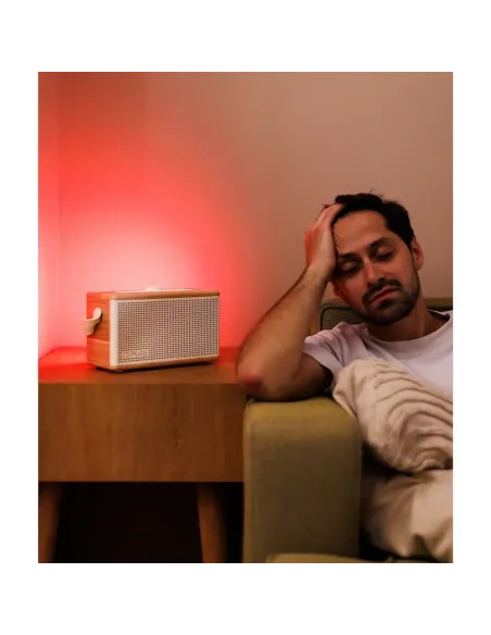 Pure Classic Aura White | 40W Bluetooth Speaker Wood & Light