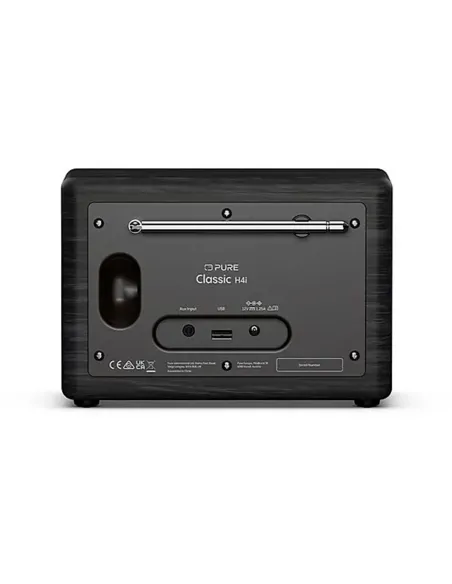 Pure Classic H4i Negro: Radio Internet, DAB+, Bluetooth 5.3 y Pódcasts