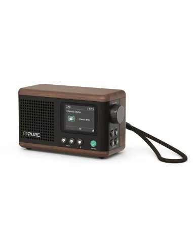 Pure Classic Mini Radio DAB+ Black | Portable Bluetooth 15h Battery