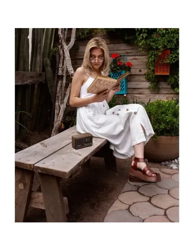 Pure Classic Mini Radio DAB+ Negro | Portátil Bluetooth 15h Batería