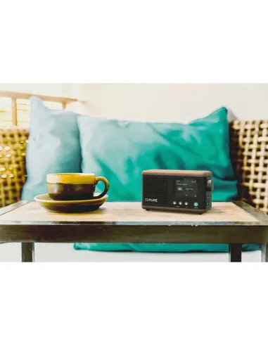 Pure Classic Mini Radio DAB+ Black | Portable Bluetooth 15h Battery